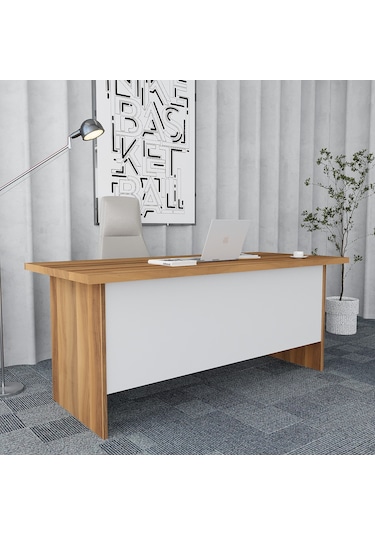 Asil 3'lü Ofis Takımı  Model 9 Ceviz Beyaz