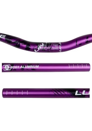 Lunje All Ride Açılı 9mm Gidon Mor 31.8mm