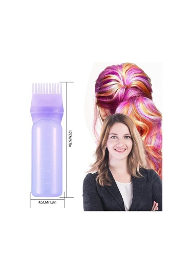 Taraklı Saç Boyama ve Bakım Yağı Uygulama  Şişesi