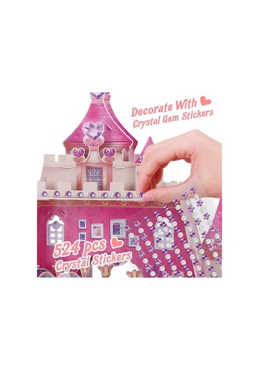 E1622H Cubic Fun. Prenses Doğum Günü Şatosu 95 Parça. 3D - 3 Boyu