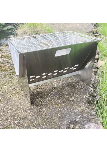 Dianziye Kampanya Uygun Paslanmaz Çelik Taşınabilir Mangal - Açık Hatta Barbekü Ve Piknik İçin Kompakt Şömine Çok Renkli