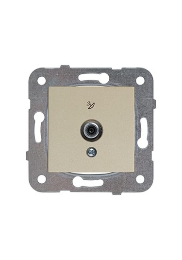 Nt Bronz Uydu Prizi F Kon 10 Db Mekanizma+düğme Kapak