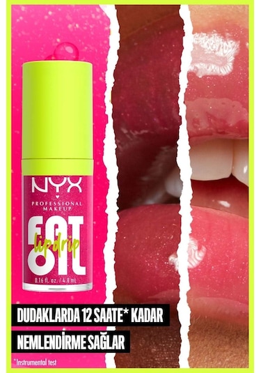 Nyx Professional Makeup Fat Oil Lip Drip Parlatıcı Dudak Yağı - Thats Chic 0
