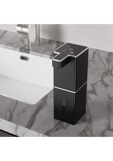 Xiaaokeji Elektrikli Köpük El Yıkama Makinesi Otomatik İndüksiyon Sabunluk Siyah Siyah