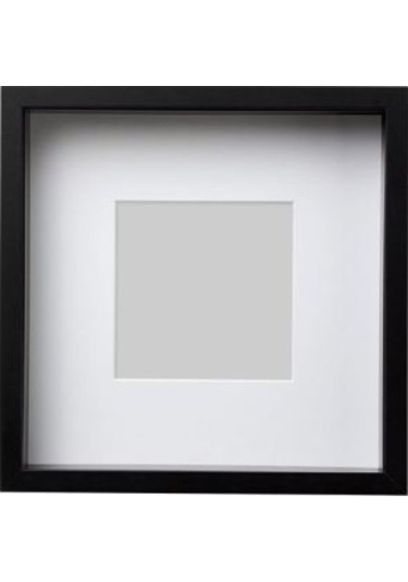 Siyah Renk Çerçeve MeridyenDukkan Ev Dekorasyon 25x25 cm 1 Adet ,