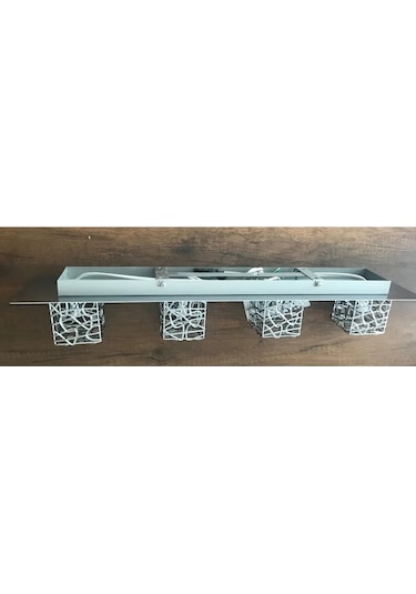 Trio Modern Krom Aynalı 4 Lü Avize Işık Aydınlatma