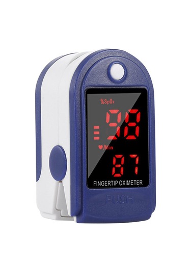 Parmak Ucu Nabız Oksimetresi Kan Oksijen Doygunluğu Ve Nabız Monitörü, Kordonlu 2 Yönlü Ekran