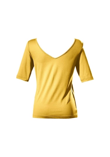 Bulalgiy Kadın Sarı Basic Tişört - Bga782124 Sarı