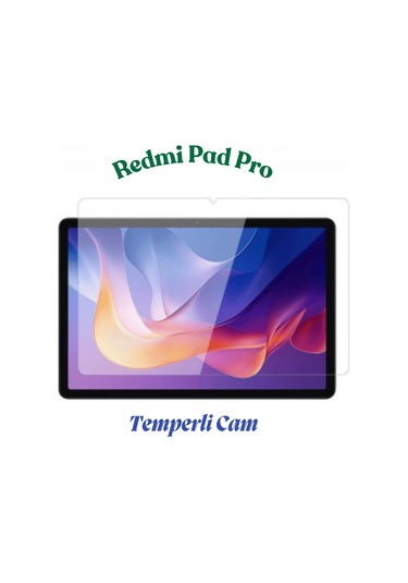 Fuchsia Redmi Pad Pro İle Uyumlu 12.1 İnç Temperli Cam Tablet Ekran Koruyucu
