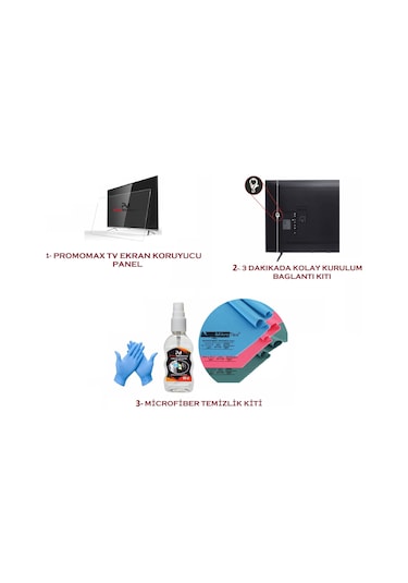 Promomax TV Ekran Koruyucu 55 İnç 140 Ekran Ekran Koruma Paneli