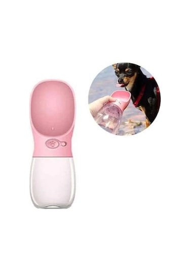 Taşınabilir Köpek Su Matarası Çok Renkli