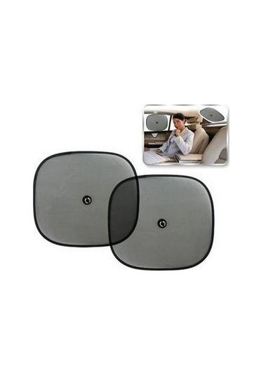Zhltools Vantuzlu Ayakla Cama Yapışan Yan Cam Güneşlik 2 Adet 44x36cm