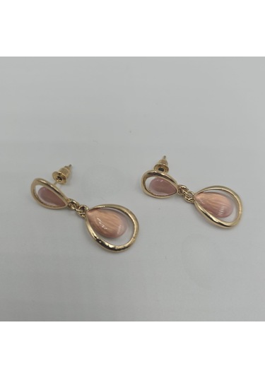 Pembe 60's Vintage Küpe Pembe