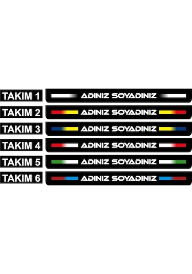 Kişiye Özel Isimli Motor Motosiklet Plakalık 1 Adet