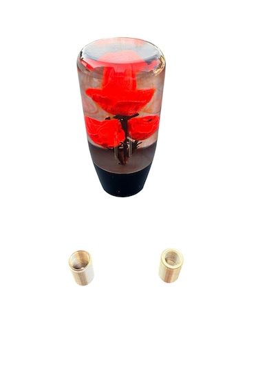 Güllü Vites Topuzu Kırmızı