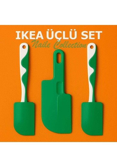 Ikea 3 Lü Set Spatula Yeşil Şık Ve Pratik Yeşil