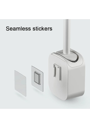 Pembe Wıkhostar Tuvalet Fırçası Silikon Uzun Saplı Tuvalet Temizleme Fırçası Duvara Montaj Hızlı Boşaltma Temiz Aracı Banyo Aksesuarları