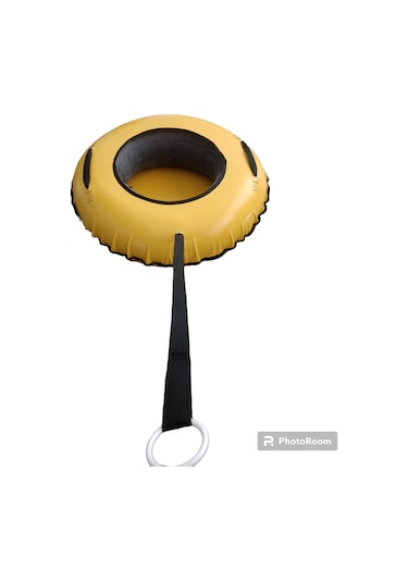 Karkay Şişme Kar Kızağı İpli 90 CM Sarı