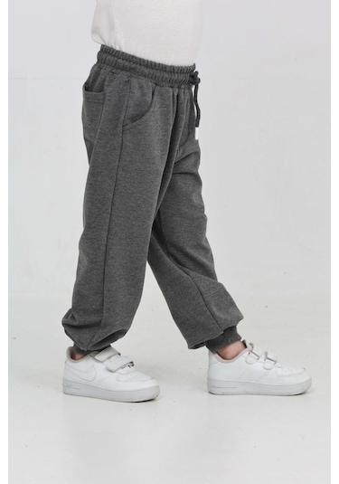 Toontoy Erkek Çocuk Skate Baskılı Eşofman Alt Antrasit Melanj