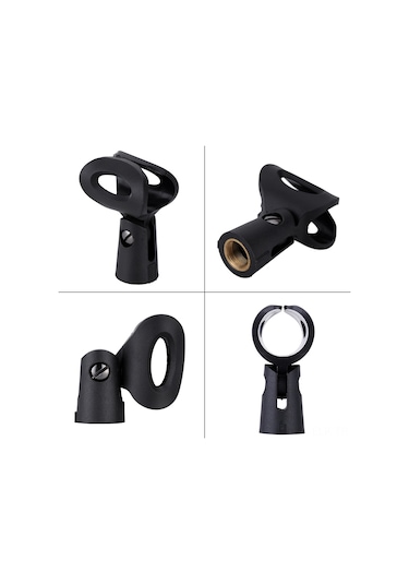 Xindoker Küçük Katlanabilir Mikrofon Tripodu - Mikrofon Tutucu İle Toplantılar, Konferanslar İçin Demir-pvc Malzeme Masaüstü Stant