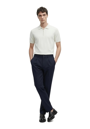 Regular Fit Yüksek Bel Erkek Kumaş Pantolon Gabriel Lacivert