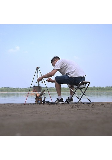 Ebitda Kamp Ateşi Taşınabilir Üçgen Destek Su Şişesi Tutucu Mangal Ocak Tutucu Aksesuarlar Çok Renkli Çok Renkli