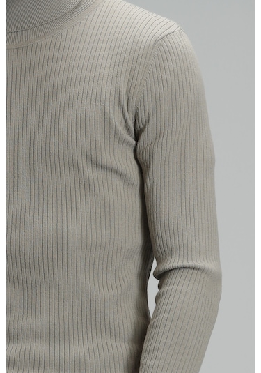 Lufian Grant Tam Balıkçı Erkek Kazak Bej 112090103100550 Bej