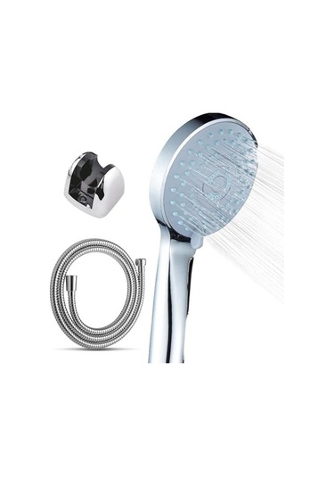 Latte Krom Gri Mafsallı Duş Seti Krom
