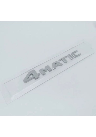 4 Matıc Bagaj Arma Yazı Logo Sticker Abs Krom Universal A Kalite
