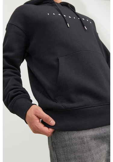 Jack&jones Jjestar Jj Sweat Hood Noos Siyah 001