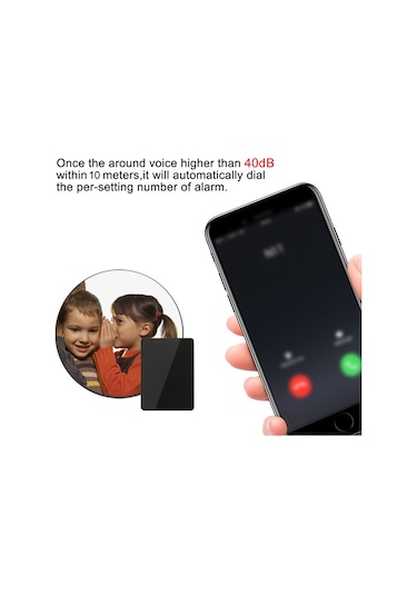Fosenze Ses Kontrollü Akıllı Alarm Cihazı - Çift Mikrofonlu 10m Mesafe, Ses Tetiklemeli Ev/çocuk Bakıcısı, Gsm İzleme, Dahili Pil