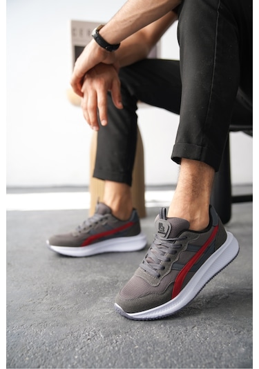 Garantili D120 Günlük Ortopedik Erkek Sneaker Spor Ayakkabı Kırmızı