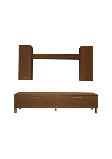 Decoraktiv Eko 5d Slm Std Krom Ayaklı Tv Ünitesi Tv Sehpası Ceviz