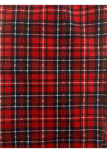 Ekose Desenli Beli Lastikli Unisex Pijama Altı Ekose5