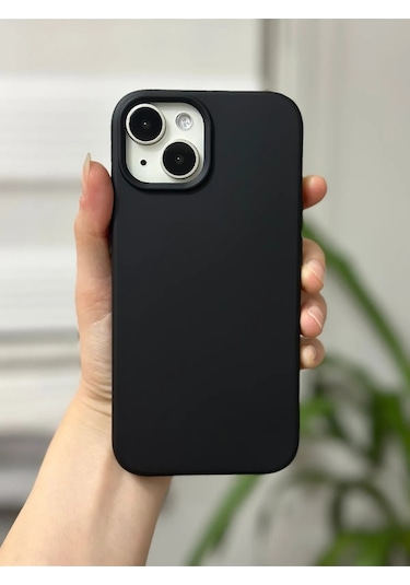 İphone 13/14 Uyumlu Lansman Kılıf Leke Kir Su Tutmayan Yüzey İçi Kadife Mükemmel Hissiyat Siyah