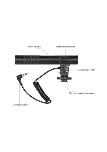 Lemestar "profesyonel Dslr Kamera Mikrofonu - Süper Kardioid Ses Kaydı, Vlog Ve Röportajlar İçin"