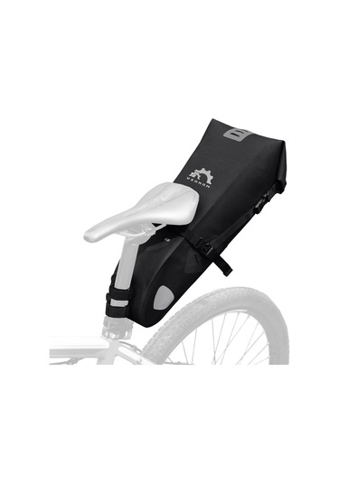 Padalink Su Geçirmez 10l Bisiklet Sele Çantası - Pvc/tpu Malzeme, Ayarlanabilir, Dağ Ve Yol Bisikletleri İçin Siyah