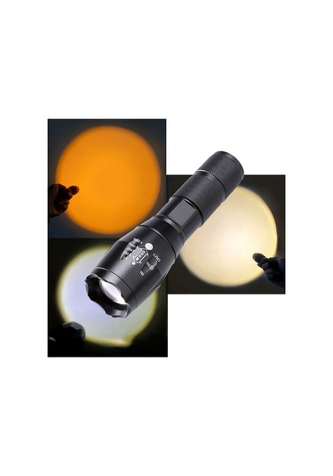 Dofolink Fotoğrafçılık Ve Canlı Yayın Için 4 Renk Sarı, Turuncu, Mavi, Pembe Led Feneri - Uzatılabilir Odaklama, 1000 Lumens, 5 Seviye Aydınlatma Siyah