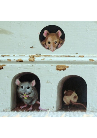 Komik Fare Deliği Duvar Çıkartmaları Yatak Odası Mutfak Süpürgelik Ev Dekorasyon 3d Vi Çıkartmaları Diy Duvar Sticker Dğ. 55013255 Diğer