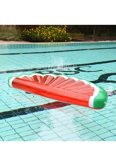 Ikkb Yeni Yetişkinler İçin Şişme Karpuz Yarım Daire Yüzen Yatak, Yatar Koltuk, Pvc Yüzme Simidi, Cankurtaran Simidi