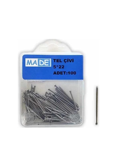Made Tel Çivi 5X22 (1 Kutu:100 Adet) St-43