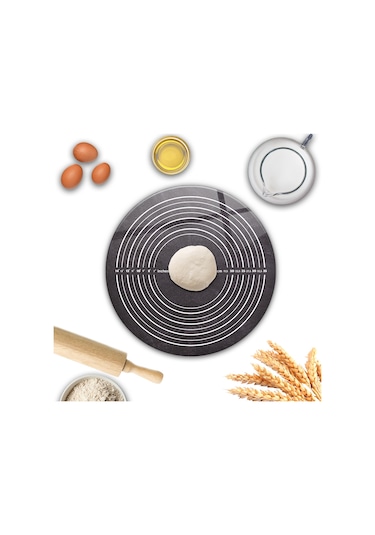 Decorita | Cam Hamur Açma Matı | Karatahta Görünümlü | Çap40 cm