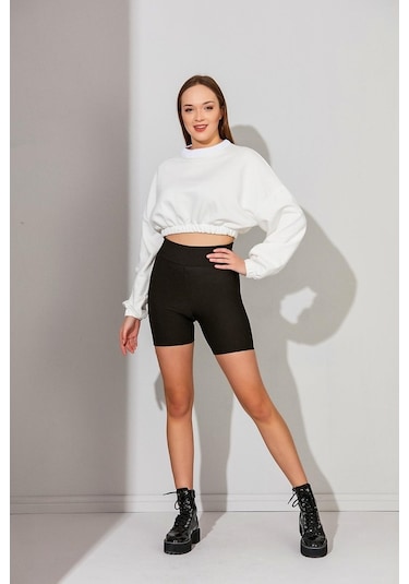 Alexandergardı Kadın Crop Sweatshirt (B22-110A01)