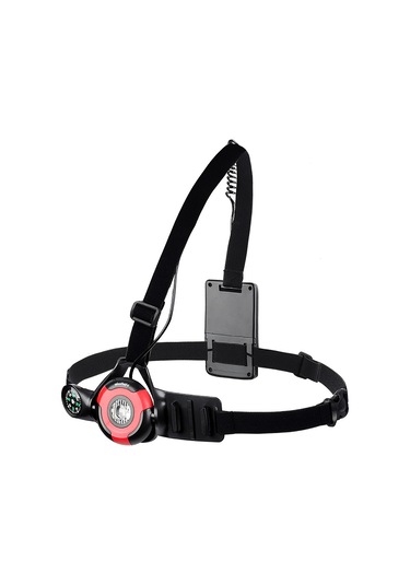 Hombey Kırmızı Sırtlı Göğüs Lambası, 500 Lümen, 3 Aydınlatma Modu, Ipx5 Su Geçirmez, Kompaslı Outdoor Spor Işığı Kırmızı