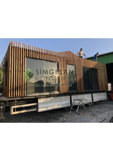 Tiny House Ahşap Pergole Konteyner