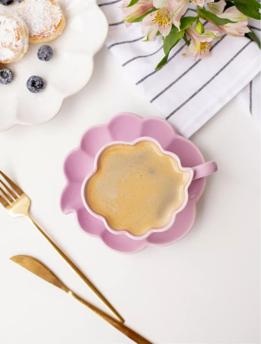 Perex Çay Takımı Seti Fincan Ve Tabak, 200 Ml 198606042 Violet