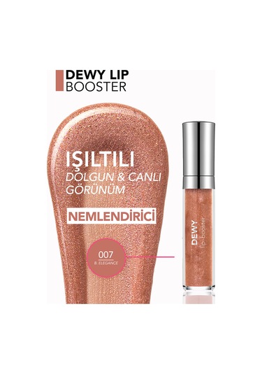 Dewy Lip Booster Dolgunlaştırıcı Etkili Yarı Transparan Dudak Parlatıcısı 8682536093941 007 Bronze Elegance