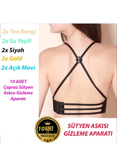 Gencax Sütyen Askısı Gizleme Aparatı 10 Adet