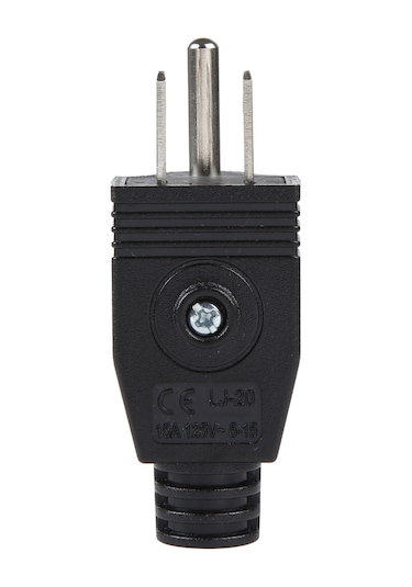 Us Fiş Erkek Ac Duvar Evrensel Seyahat Güç Soketi Fiş Adaptörü Siyah