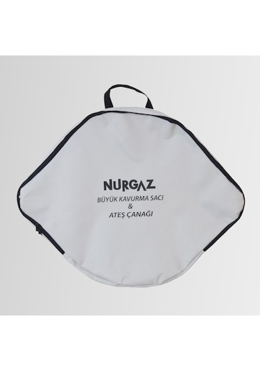 Nurgaz Ng-Ac Ateş Çanağı - Ayaklı Portatif Kavurma Sacı + Çanta Siyah